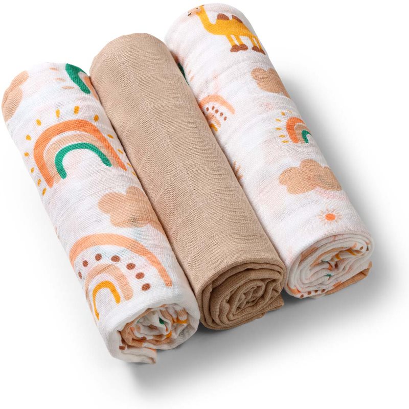 BabyOno Take Care Muslin Diapers mosható pelenkák Beige 3 db-Ár