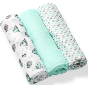 BabyOno Take Care Natural Diapers mosható pelenkák 70 x 70 cm Mint 3 db-Ár