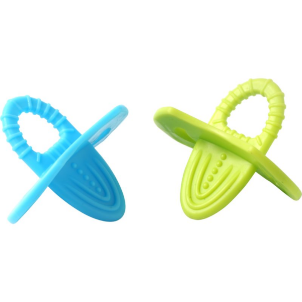 BabyOno Teether rágóka 3m+ Blue + Green 2 db-Ár