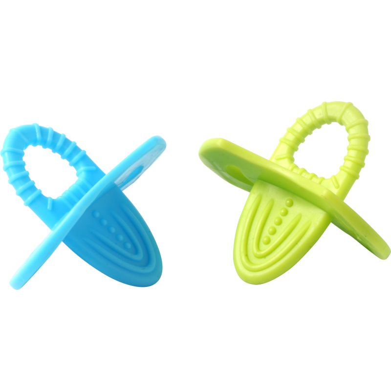BabyOno Teether rágóka 3m+ Blue + Green 2 db-Ár