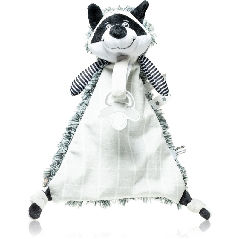 BabyOno Toy morzsolgatós szundikendő csattal Racoon Rocky 1 db-Ár