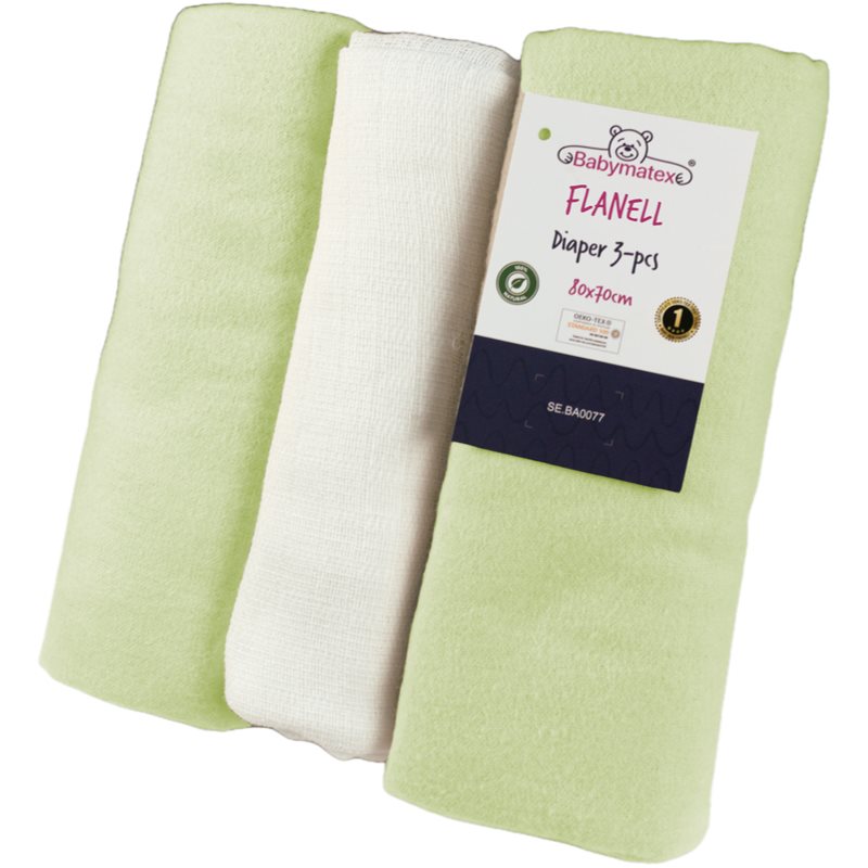 Babymatex Flanell Diaper mosható pelenkák 3 db