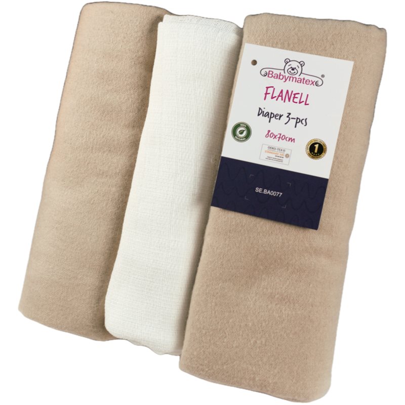 Babymatex Flanell Diaper mosható pelenkák 3 db