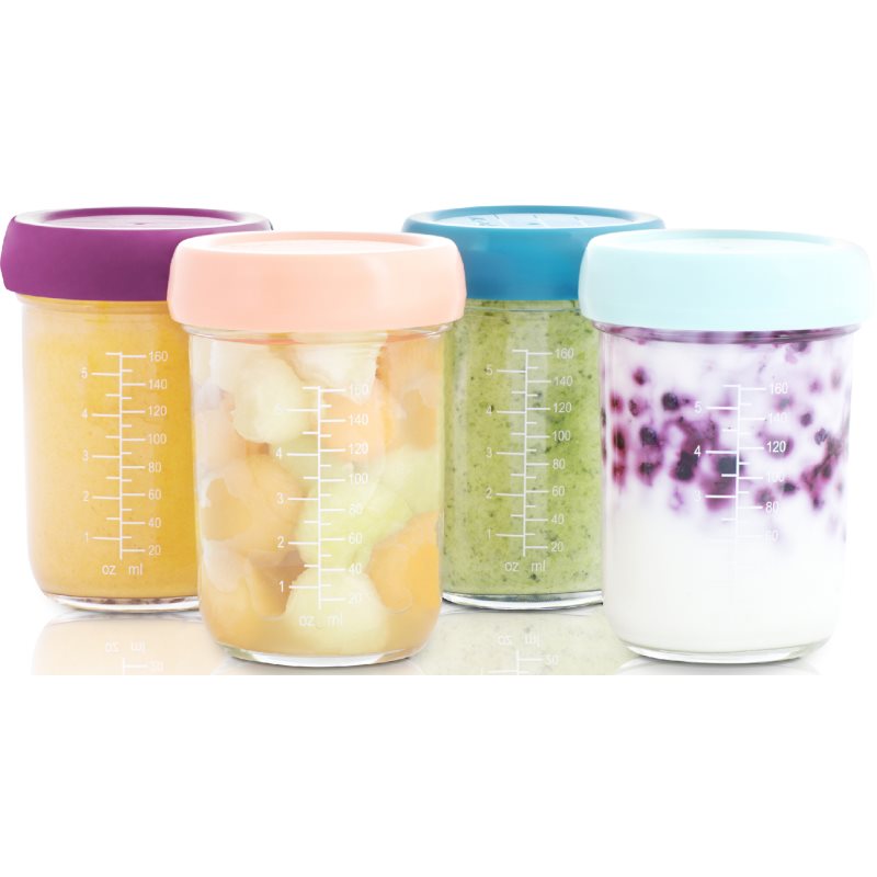 Babymoov Bowls Glass tálka kupakkal Glass 4x220 ml-Ár