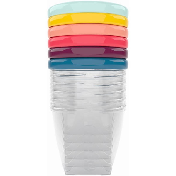 Babymoov Bowls Multicolor tálka kupakkal 6x250 ml-Ár