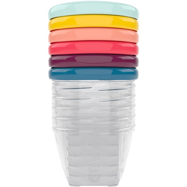 Babymoov Bowls Multicolor tálka kupakkal Color 6x180 ml-Ár