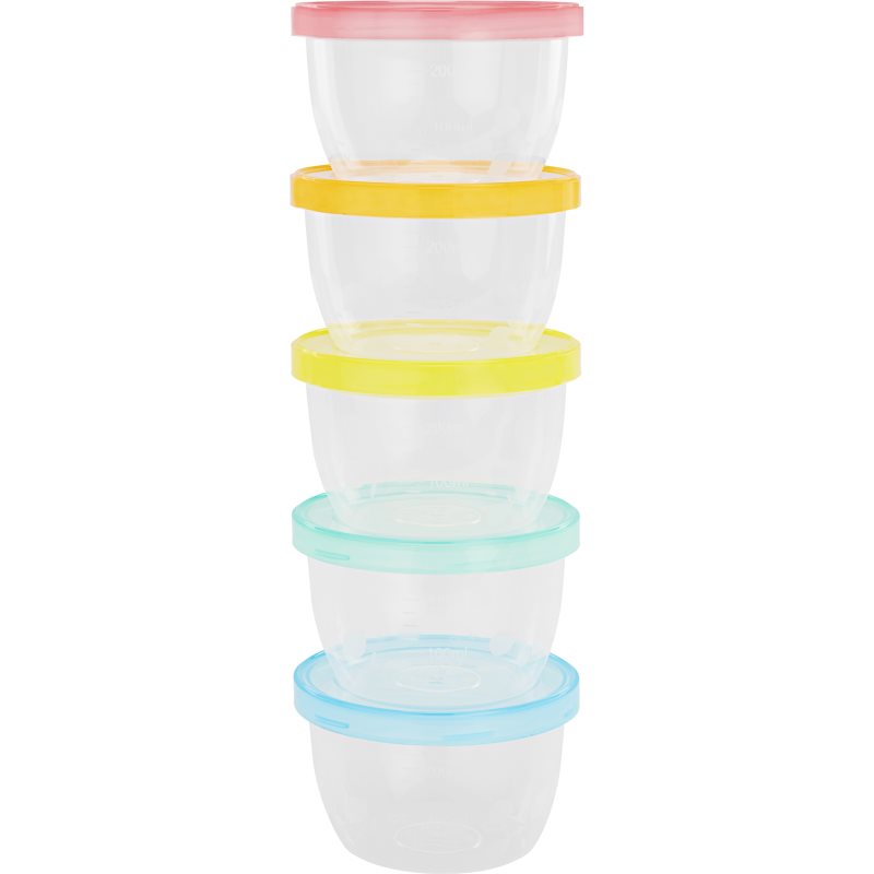 Badabulle Maxi Fun Colors tálka kupakkal 5x250 ml-Ár