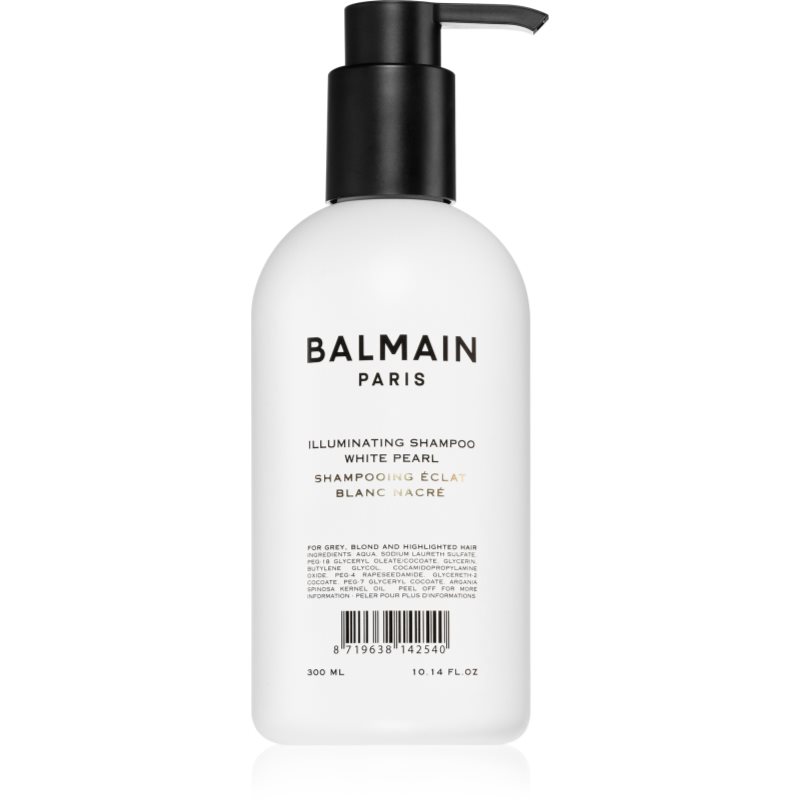 Balmain Hair Couture Illuminating élénkítő sampon a szőke és melírozott hajra 300 ml-Ár