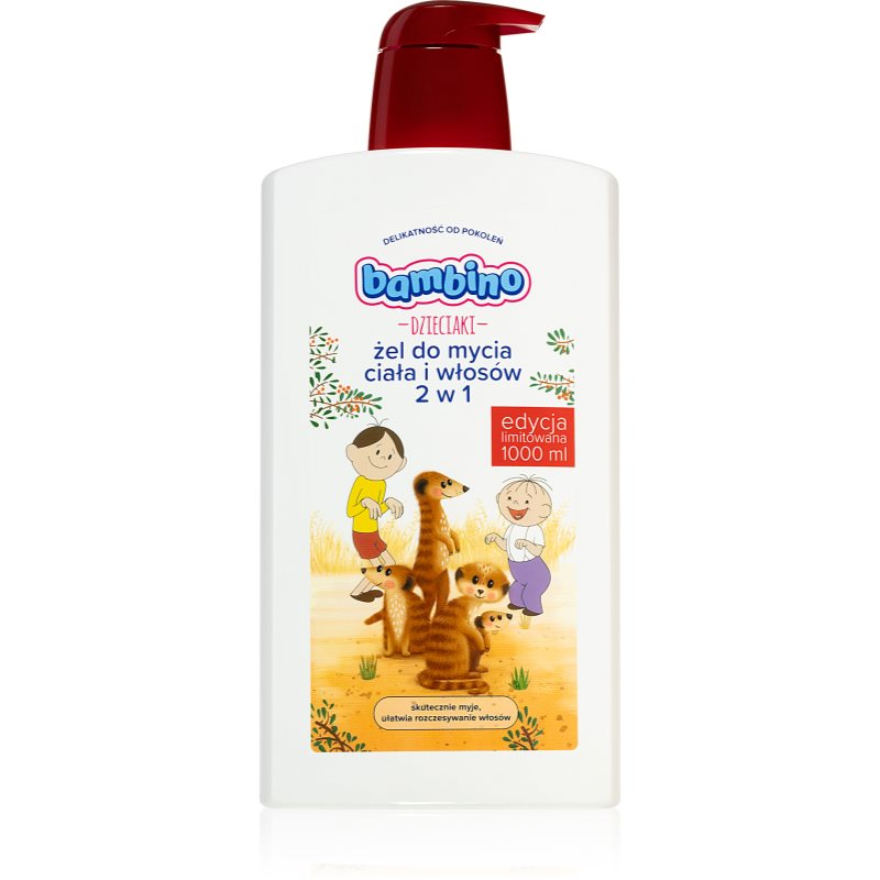 Bambino Kids Bolek and Lolek 2 in 1 sampon és tusfürdő gél 2 in 1 gyermekeknek Meerkats 1000 ml-Ár