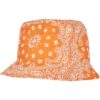 Bandana Print Bucket Hat Orange