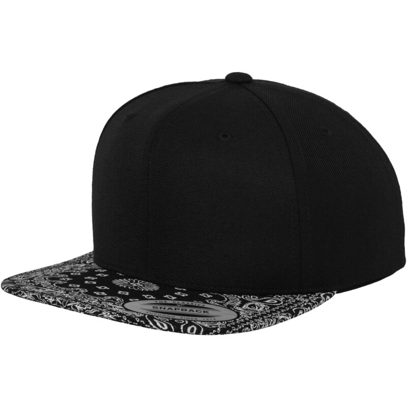 Bandana Snapback black/paisley
