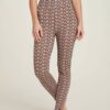 Barna mintás női leggings Tranquillo - női