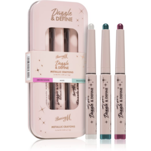 Barry M Dazzle & Define Metallic Crayon metál szemceruza takarékos kiszerelés 3 x 1