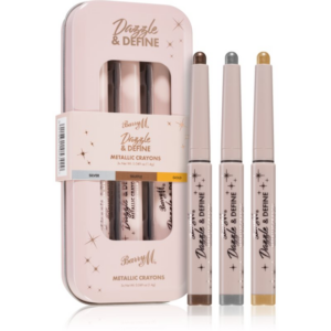 Barry M Dazzle & Define Metallic Crayon metál szemceruza takarékos kiszerelés 3 x 1
