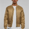 Basic Bomber Jacket Beige