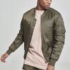 Basic Bomber Jacket Dark Olive