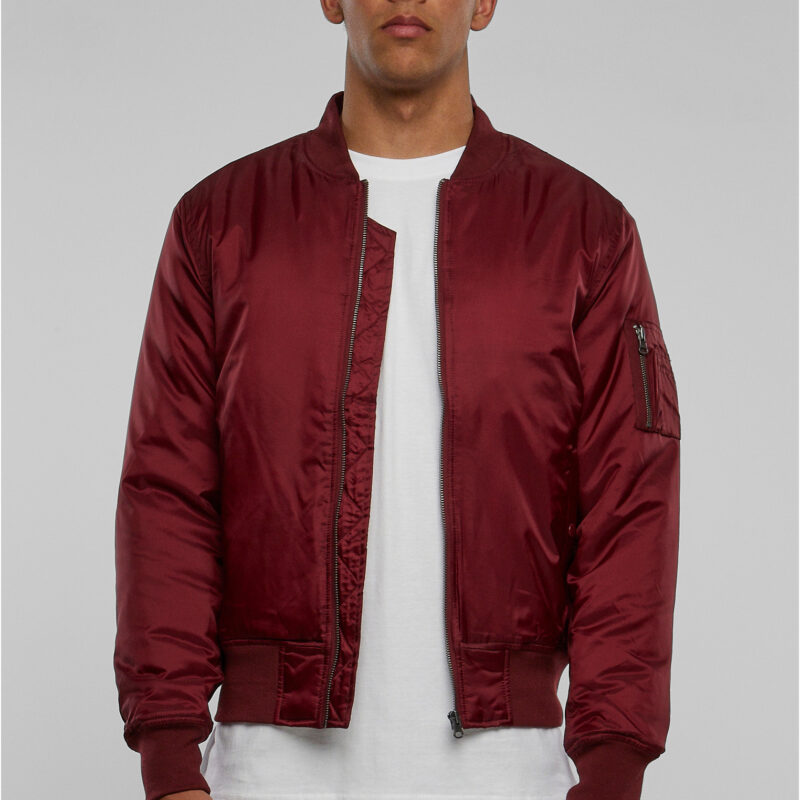 Basic Bomber Jacket burgundy
