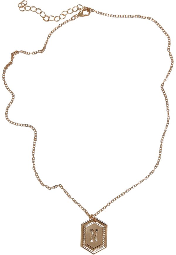 Basic necklace with the letter N