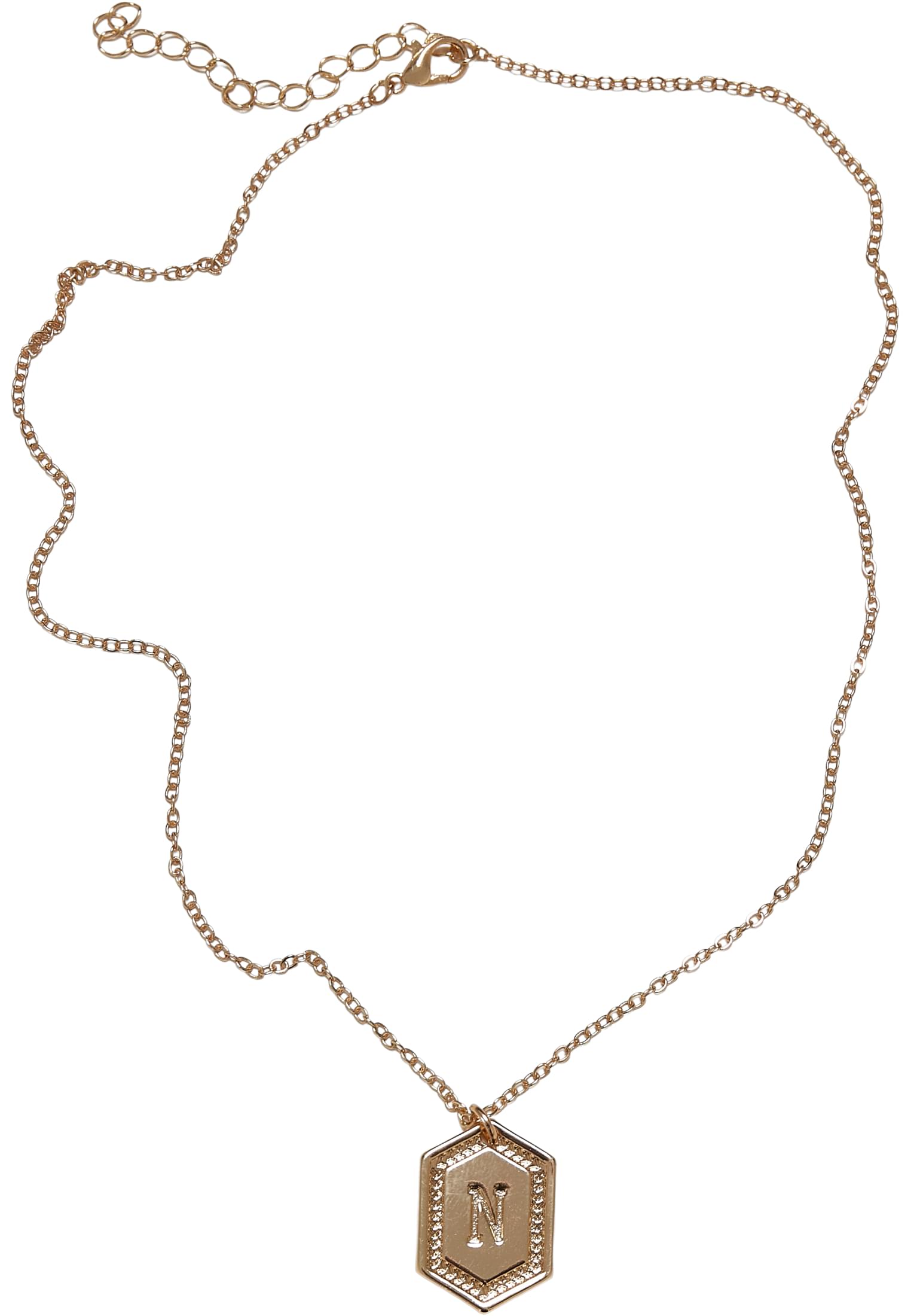 Basic necklace with the letter N