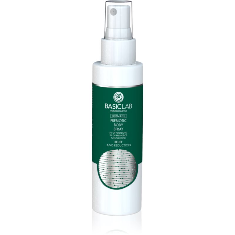 BasicLab Dermocosmetics Dermatis Prebiotikus hidratáló folyadék a bőr érzékenységének enyhítésére spray -ben arcra és testre 100 ml-Ár