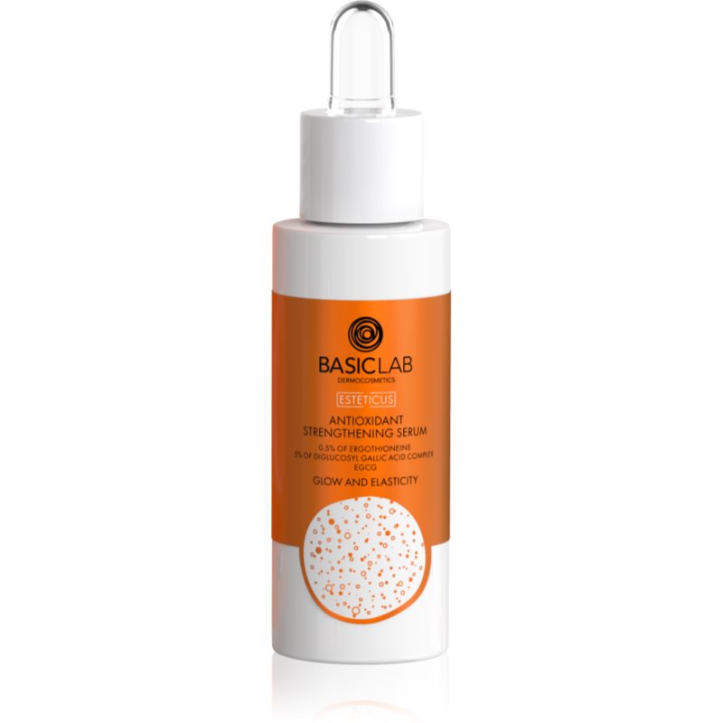BasicLab Dermocosmetics Esteticus antioxidáns szérum a bőr rugalmasságának növelésére 15 ml