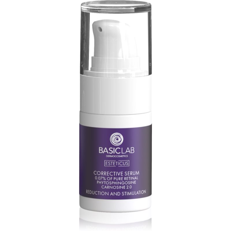 BasicLab Dermocosmetics Esteticus kisimító szérum egységesíti a bőrszín tónusait 0.07% Pure Retinal 15 ml-Ár