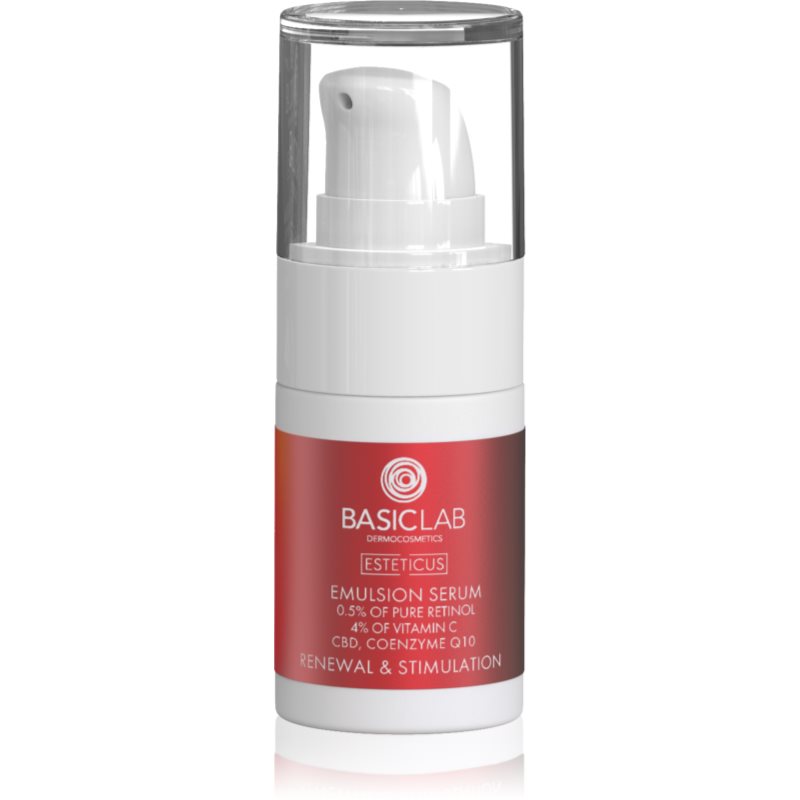 BasicLab Dermocosmetics Esteticus serkentő szérum a bőr feszességének megújítására 0.5% Pure Retinol 15 ml-Ár