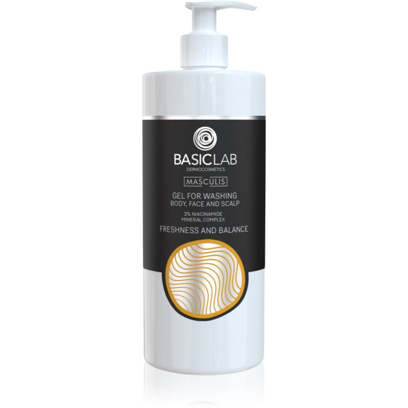 BasicLab Dermocosmetics Masculis tusfürdő gél arcra