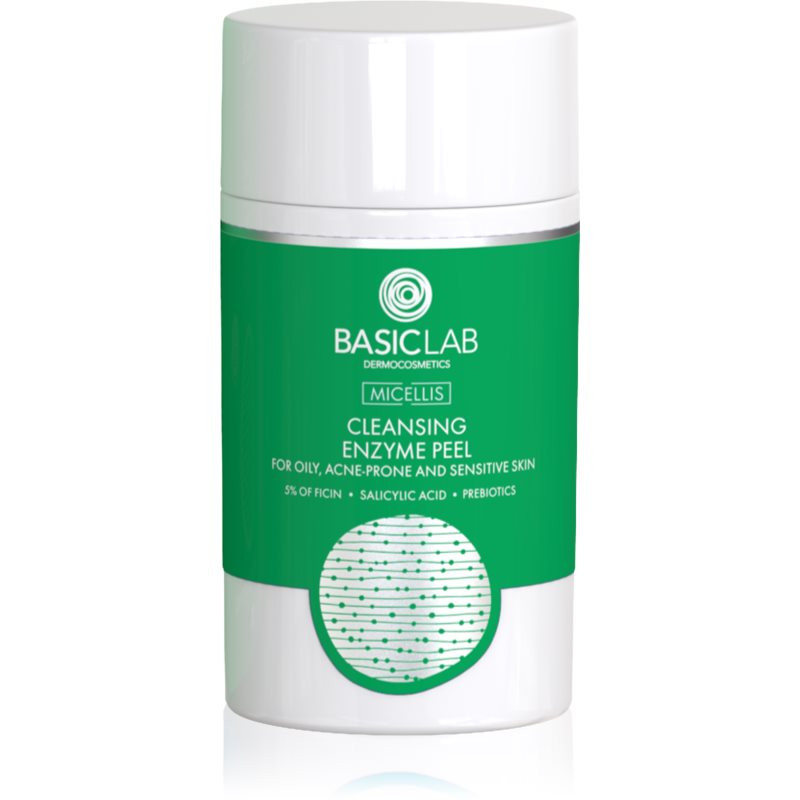 BasicLab Dermocosmetics Micellis enzimatikus peeling zsíros és problémás bőrre 35 g