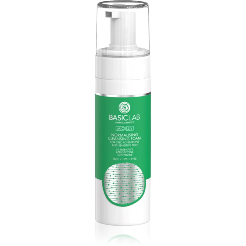 BasicLab Dermocosmetics Micellis finoman tisztító hab az aknéra hajlamos zsíros bőrre 150 ml-Ár