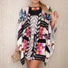Bat dress with tie at the waist powder pink