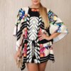 Bat dress with waist tie