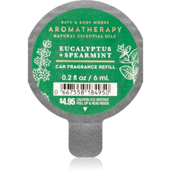 Bath & Body Works Eucalyptus Spearmint illat autóba utántöltő 6 ml-Ár