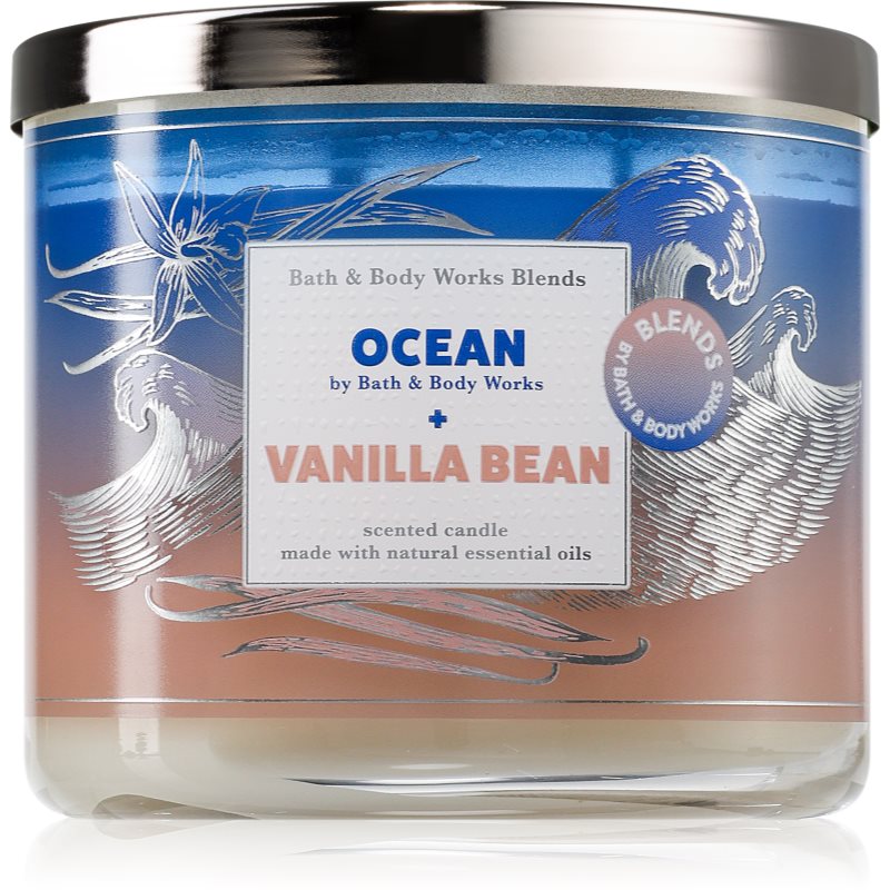 Bath & Body Works Ocean + Vanilla Bean illatgyertya 411 g-Ár