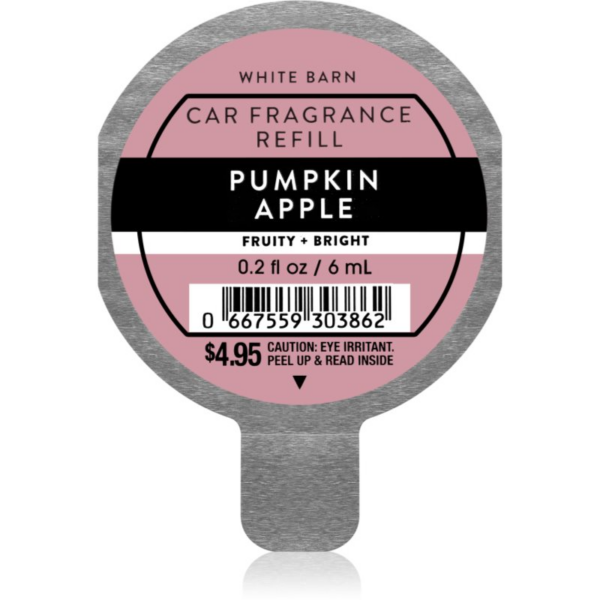 Bath & Body Works Pumpkin Apple illat autóba utántöltő 6 ml