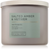 Bath & Body Works Salted Amber & Vetiver illatgyertya 411 g