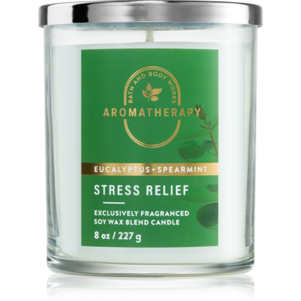 Bath & Body Works Stress Relief Eukalyptus Spearmint illatgyertya 227 g