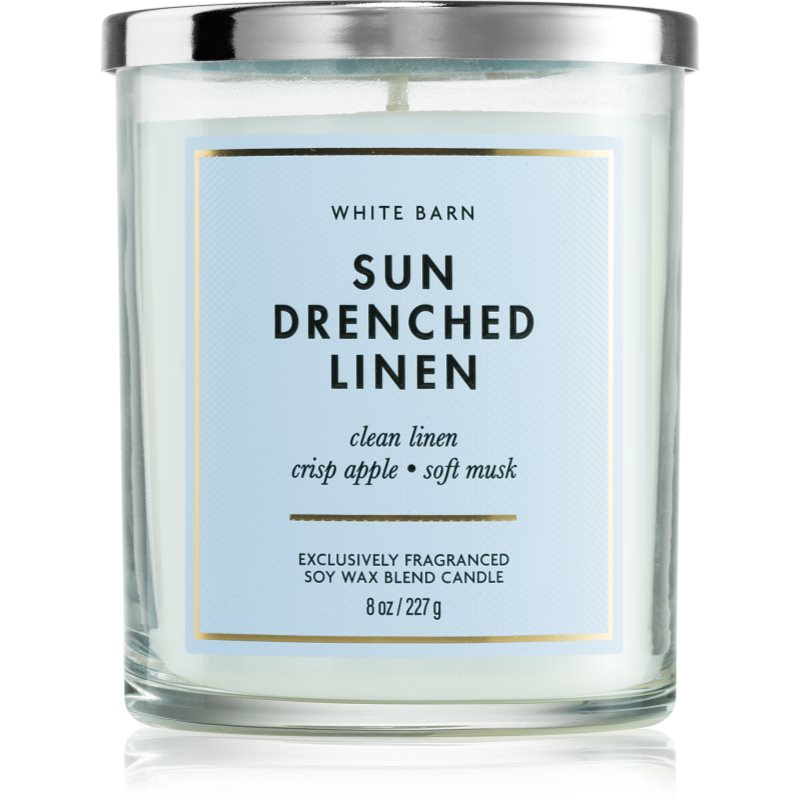 Bath & Body Works Sun-Drenched Linen illatgyertya 227 g