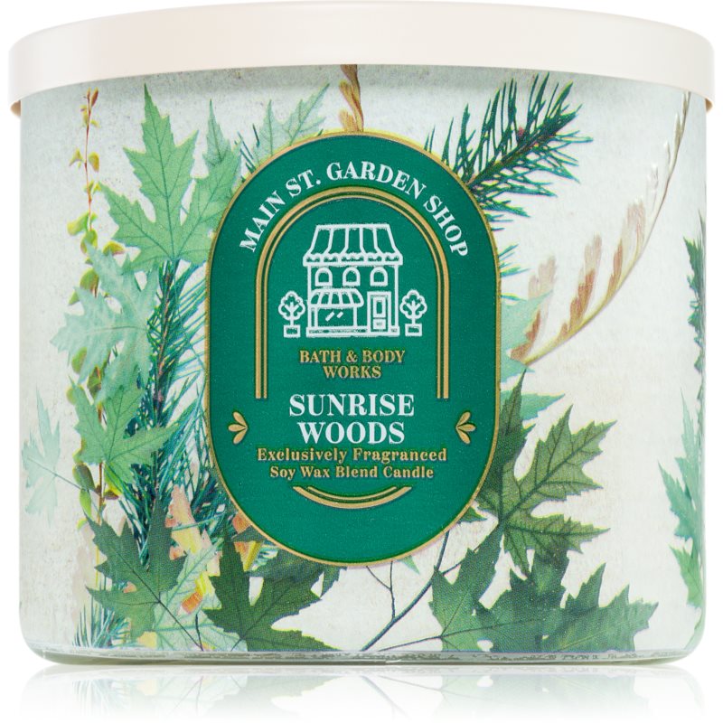 Bath & Body Works Sunrise Woods illatgyertya 411 g