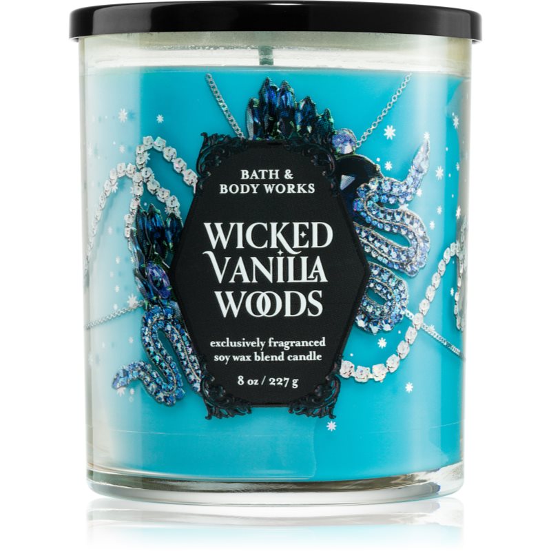 Bath & Body Works Wicked Vanilla Woods illatgyertya 227 g