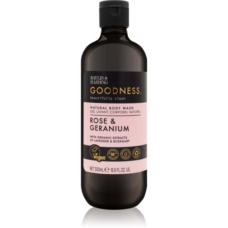 Baylis & Harding Goodness Rose & Geranium tusfürdő gél virág illattal 500 ml-Ár