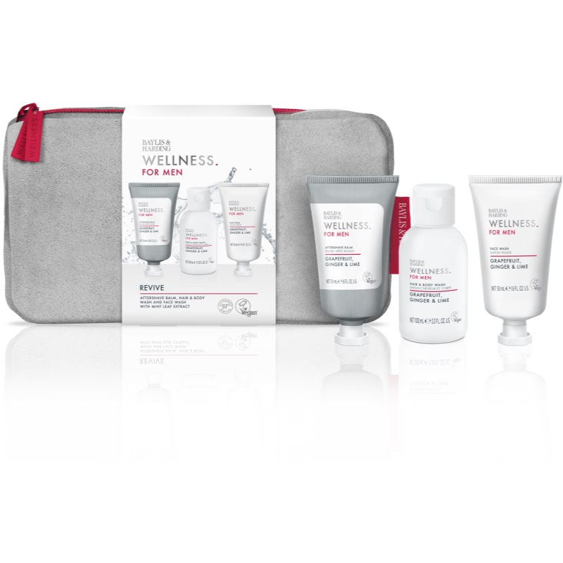 Baylis & Harding Wellness. For Men Revive ajándékszett testre és arcra uraknak Grapefruit