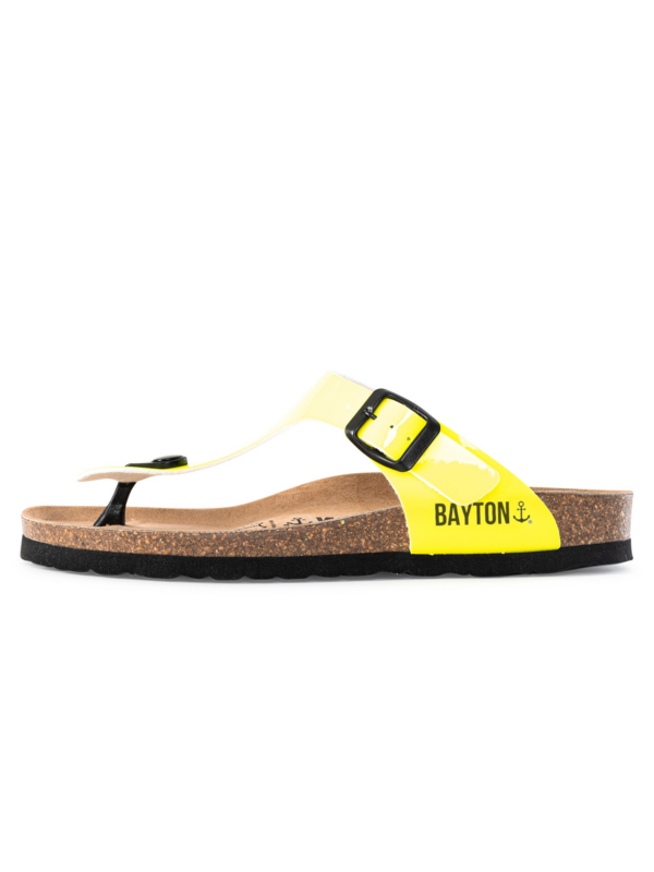 Bayton Papucs 'Mercure'  limone / fekete-Hungary