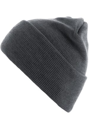 Beanie Basic Flap Long Version V.Grey