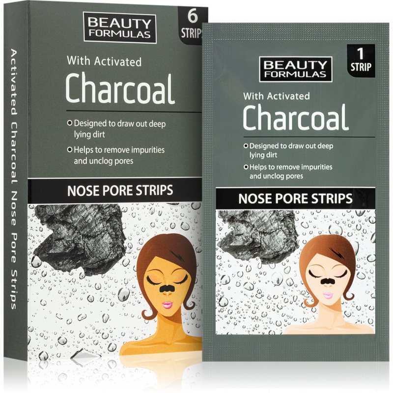 Beauty Formulas Charcoal tisztító tapasz az orr eltömődött pórusaira 6 db-Ár