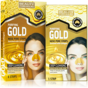 Beauty Formulas Gold tisztító tapasz az orr eltömődött pórusaira kollagénnel 6 db-Ár