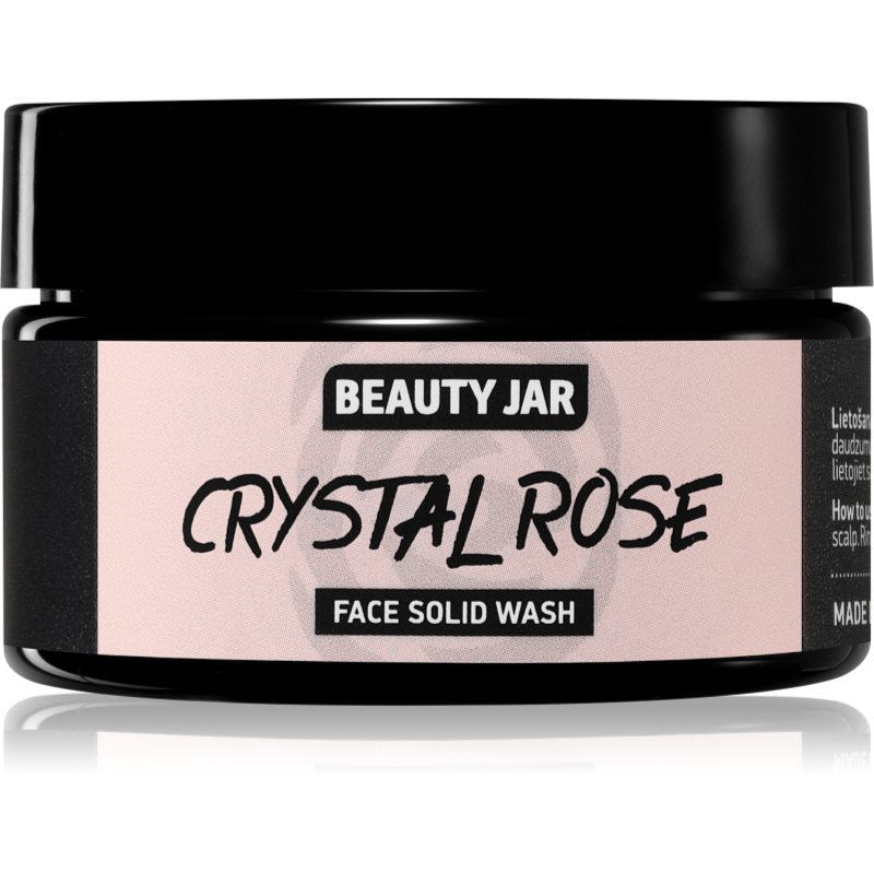 Beauty Jar Crystal Rose tisztító szappan arcra az élénk bőrért 25 g