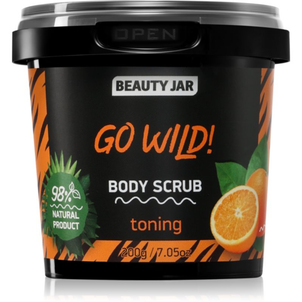 Beauty Jar Go Wild! hidratáló testpeeling frissítő hatással 200 g
