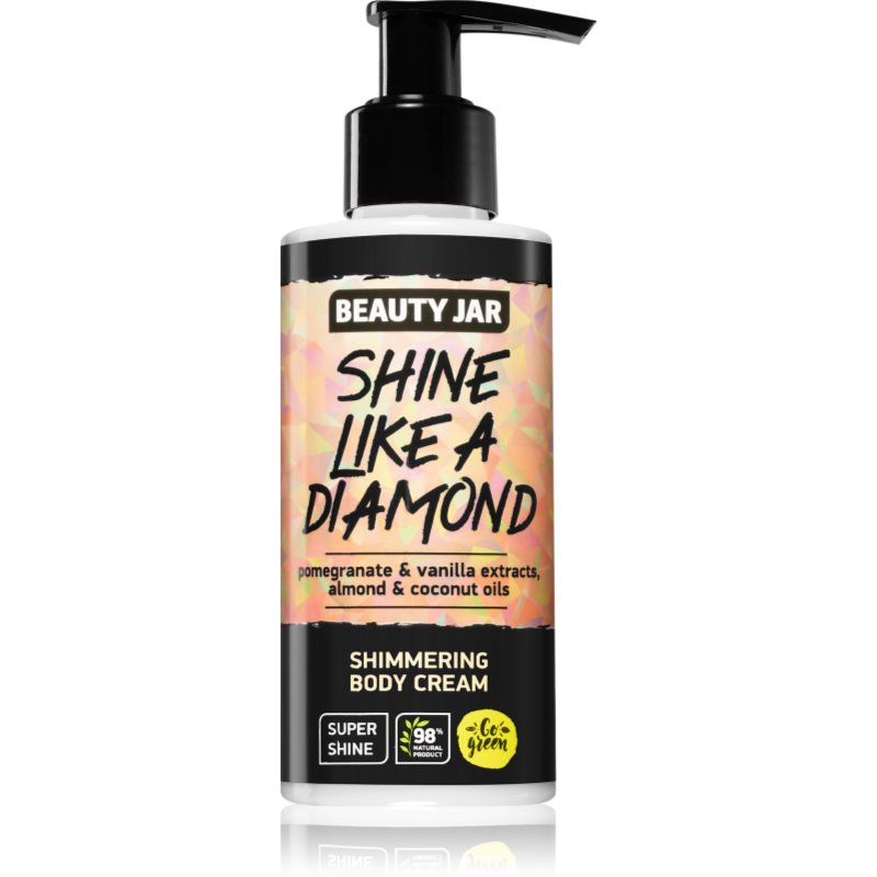 Beauty Jar Shine Like A Diamond Élénkítő testápoló tápláló hatással 150 ml-Ár