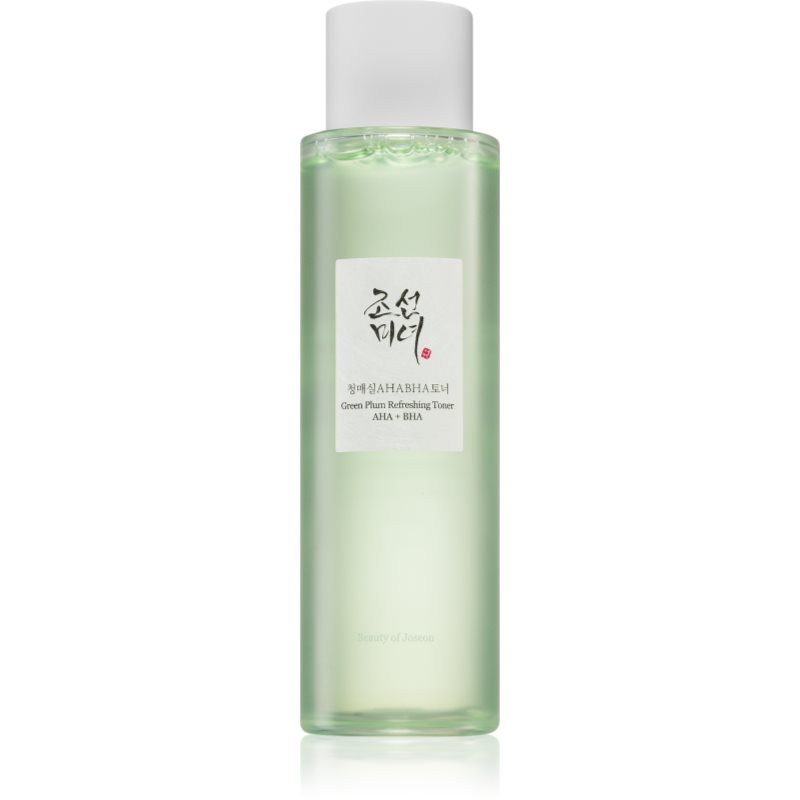 Beauty Of Joseon Green Plum Refreshing Toner AHA + BHA gyengéd bőrhámlasztó tonik mindennapi használatra 150 ml-Ár